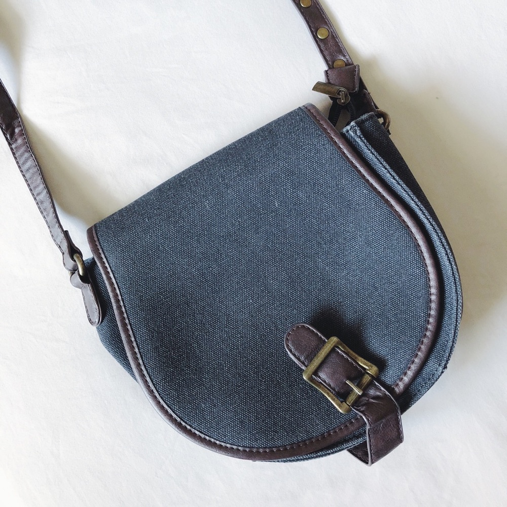 Olivia Miller Canvas Messenger Crossbody Bag